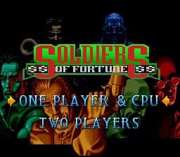 Soldiers of Fortune Title Screen